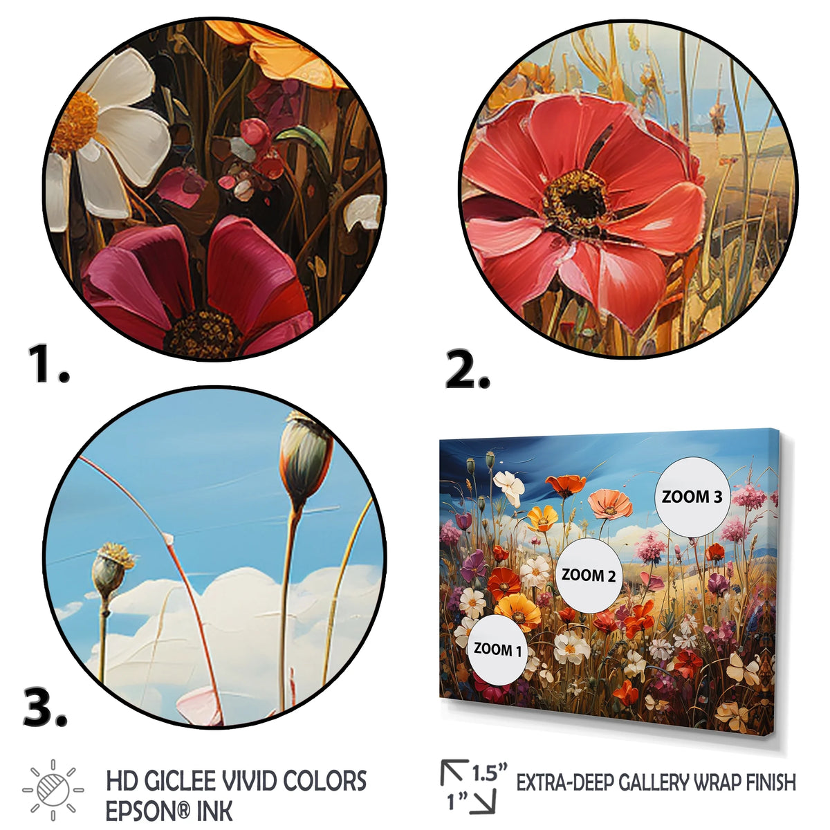 Floral Metal Wall Décor Set R8481