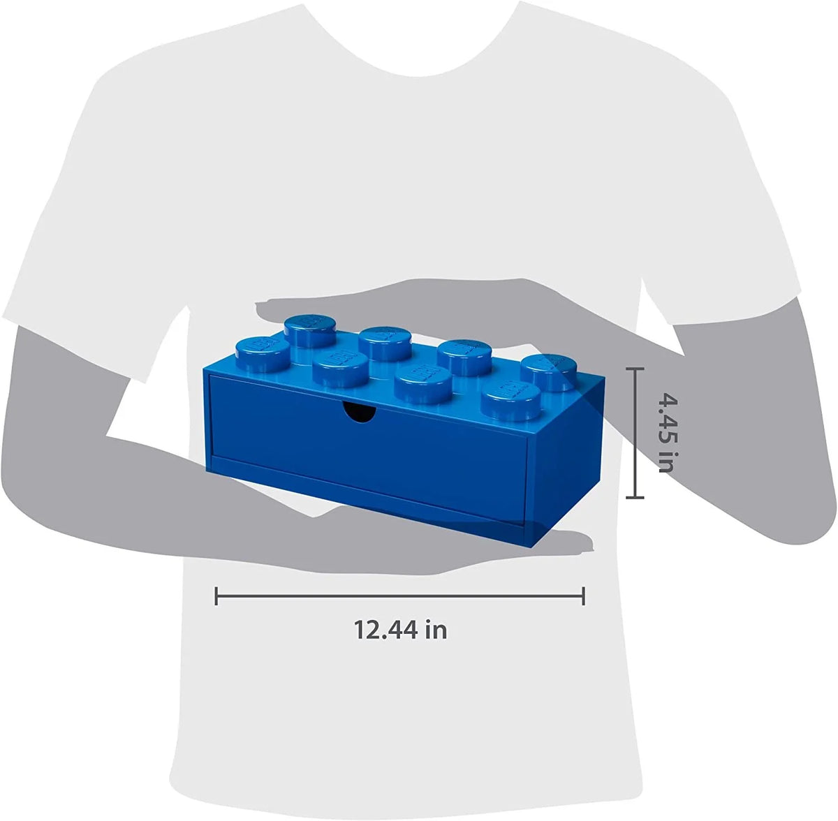 8 Stud Stackable Storage Brick Desk Drawer O801567
