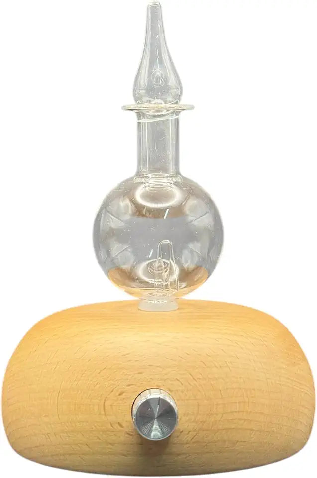 Wood and Glass Waterless Aromatherapy Nebulizer C3634