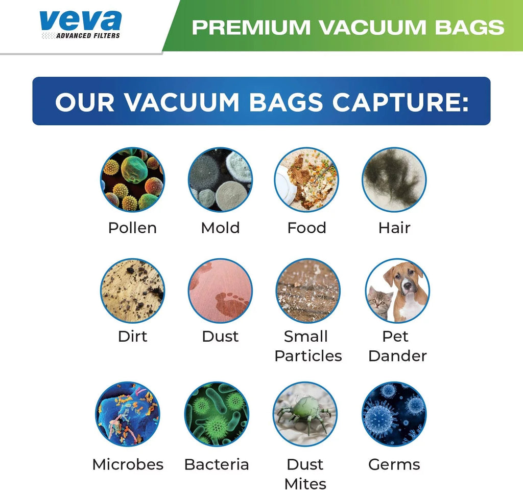 30 Pack HEPA Vacuum Bags Type Q Cloth Bag E1283