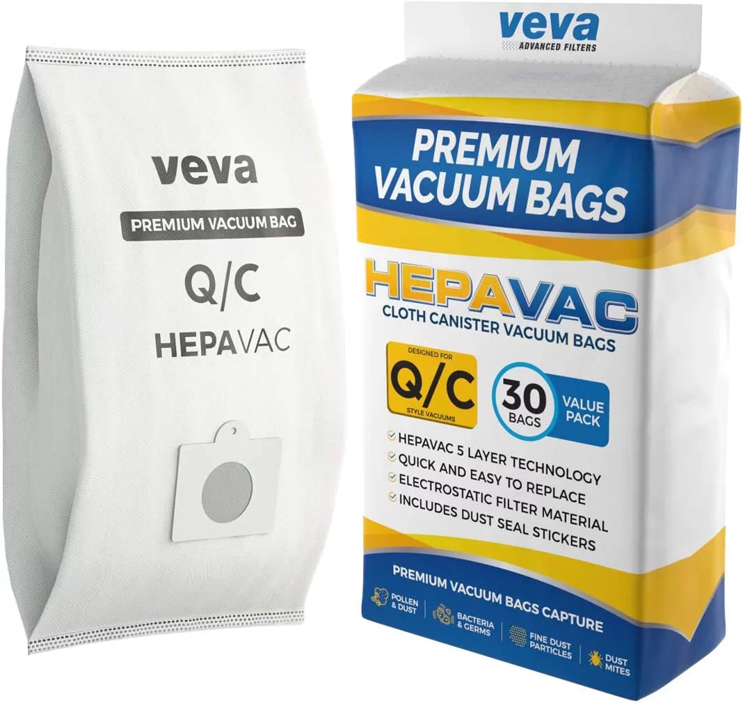 30 Pack HEPA Vacuum Bags Type Q Cloth Bag E1283