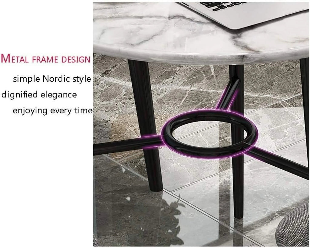 Round Dining Table and 4 Chairs Set U947