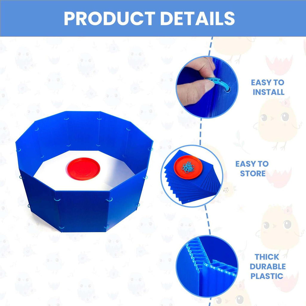 Blue Circular Chicken Brooder Box T550