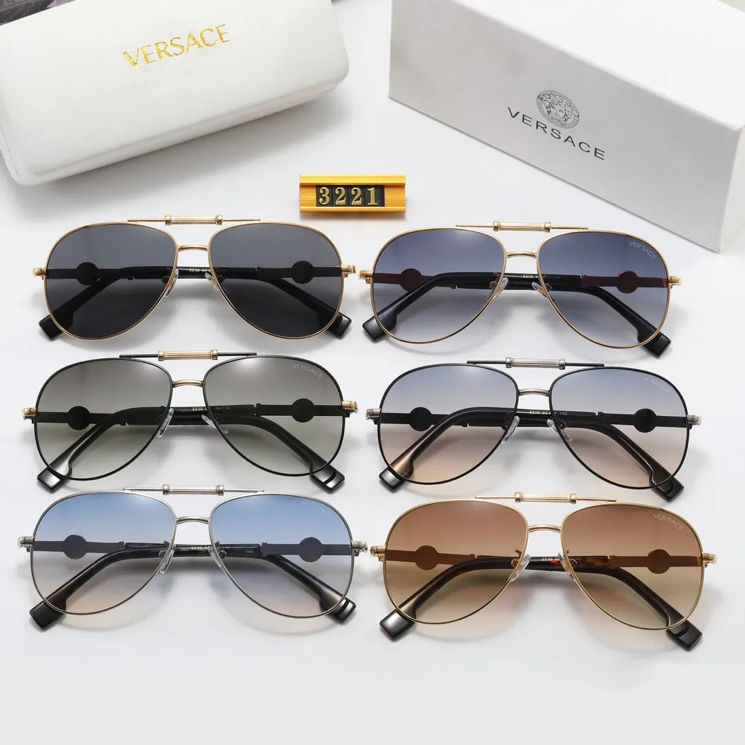 Oval Double Bridge Polarized Sunglasses Q675