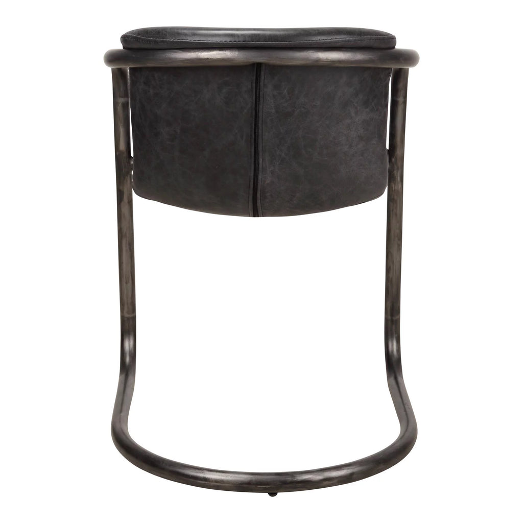 Onyx Black Leather Dining Chair Set Of Two S6510