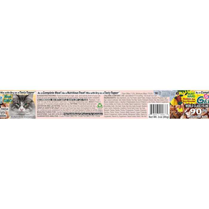 Natural Non-GMO Beef Cat & Kitten Can Food O878