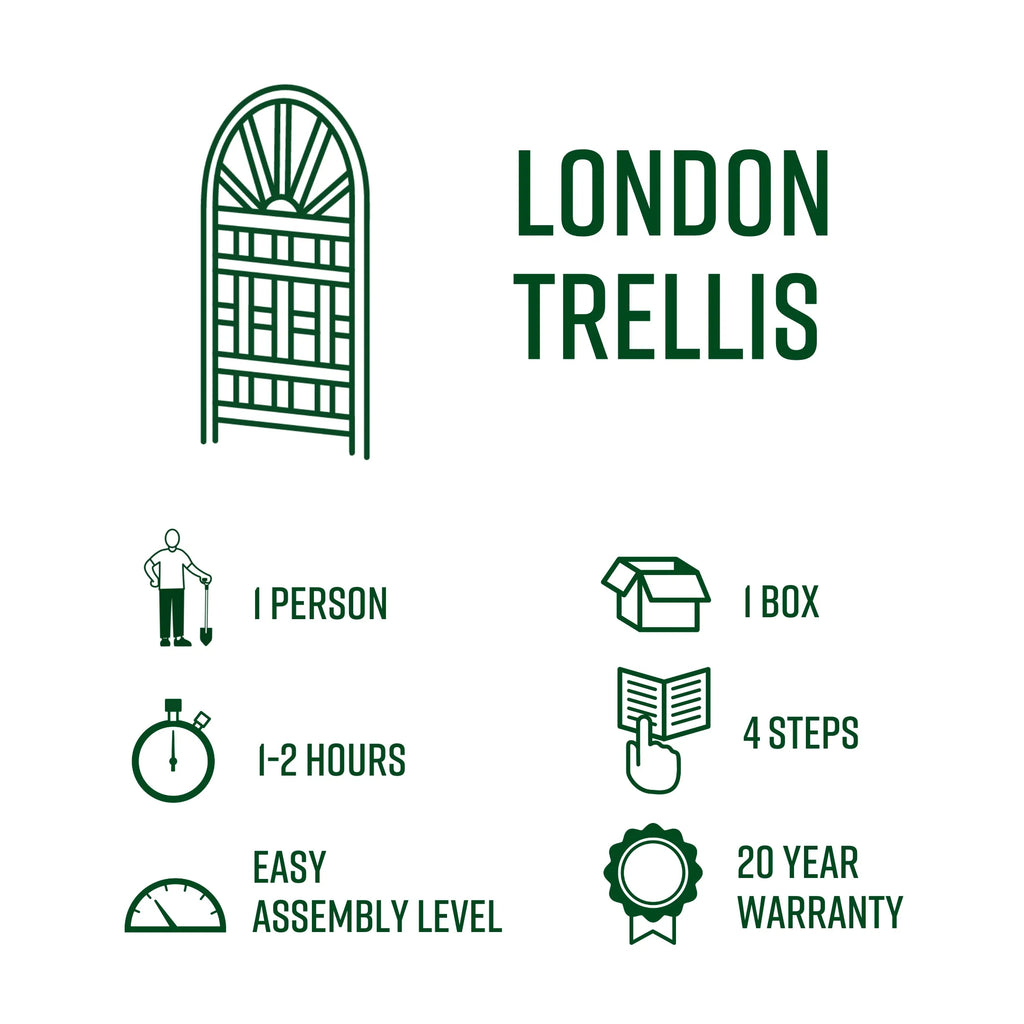 White Vinyl Trellis J394