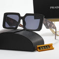 Triangle Letter Leopard Print Polarized Sunglasses T4564