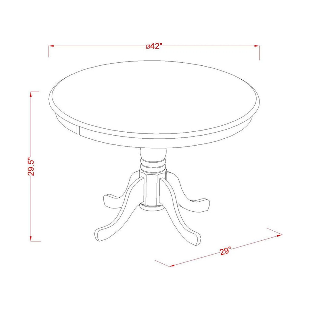 3-piece Wood Dining Set in Walnut G385