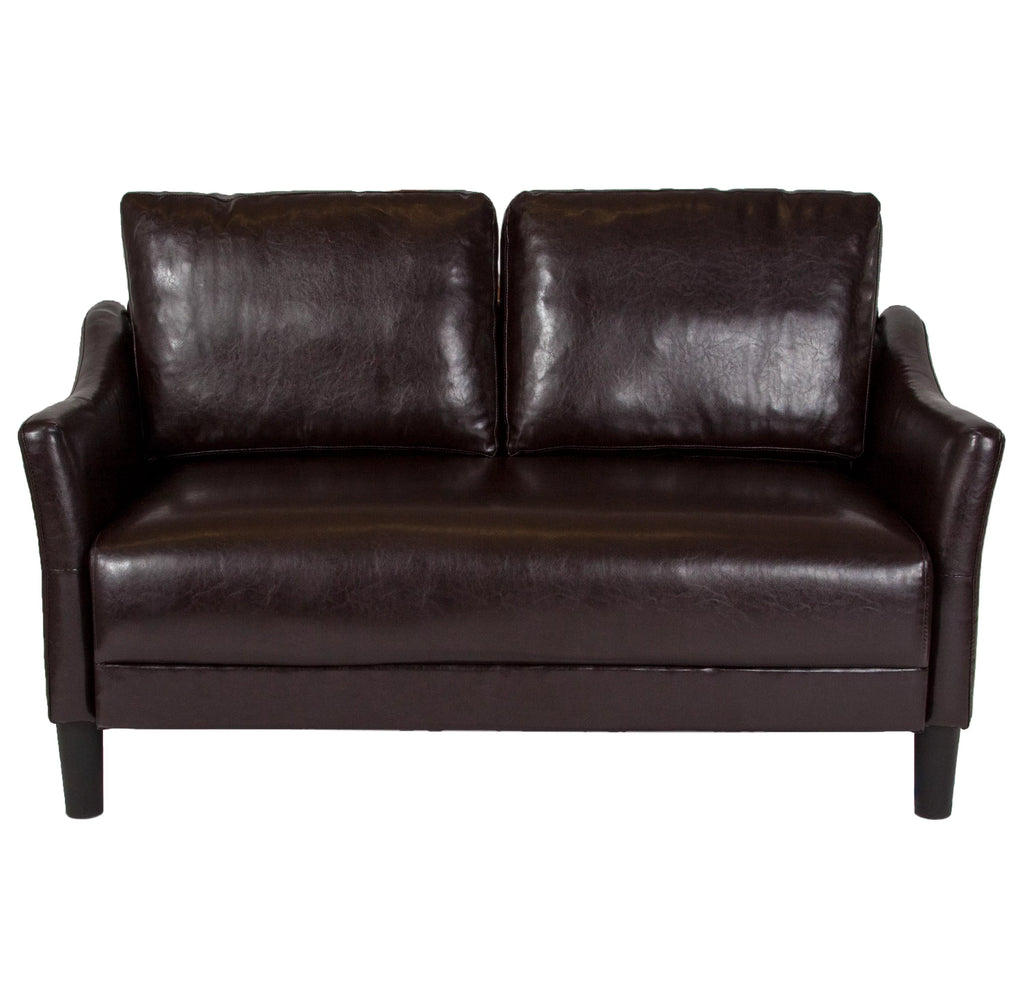 Brown Upholstered Loveseat J2603