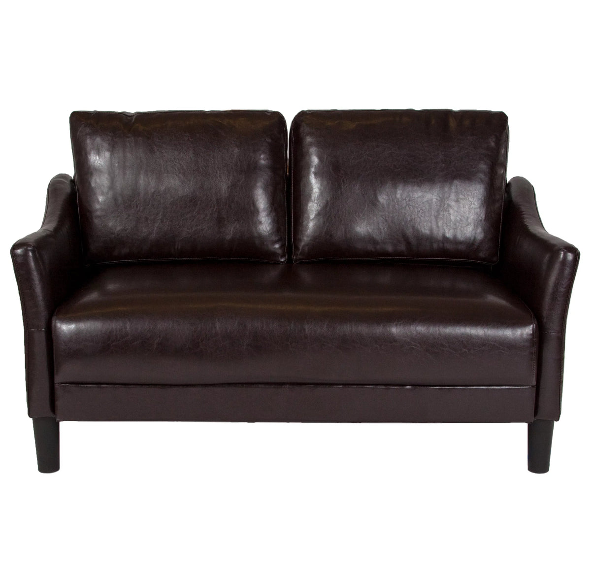Brown Upholstered Loveseat J2603