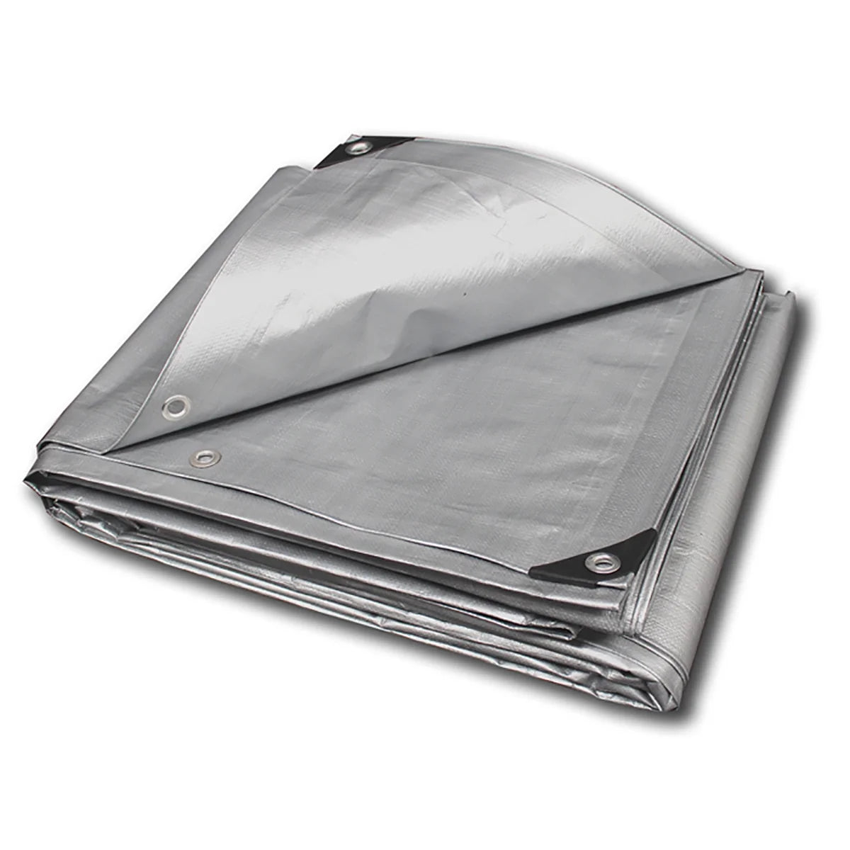 Heavy Duty Polyethylene Tarp, 18' x 24', 6 oz., Silver D58097