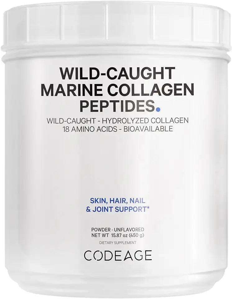 Hydrolyzed Fish Collagen Peptides Powder 15.87 Ounces V23805
