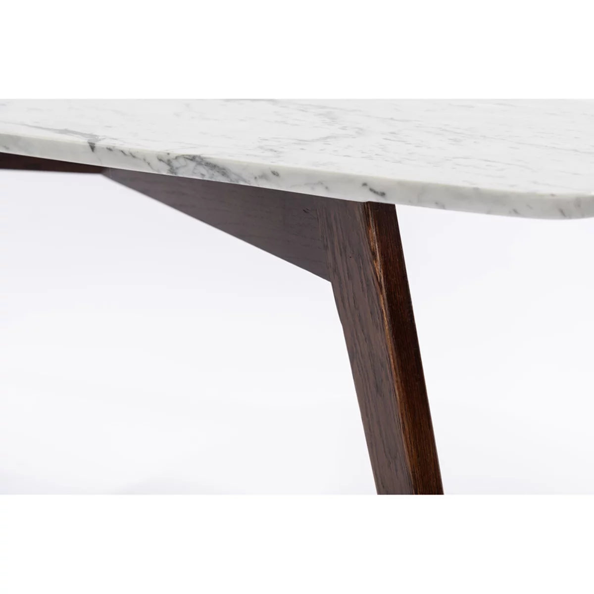 White and Brown Square Marble Coffee Table M9767