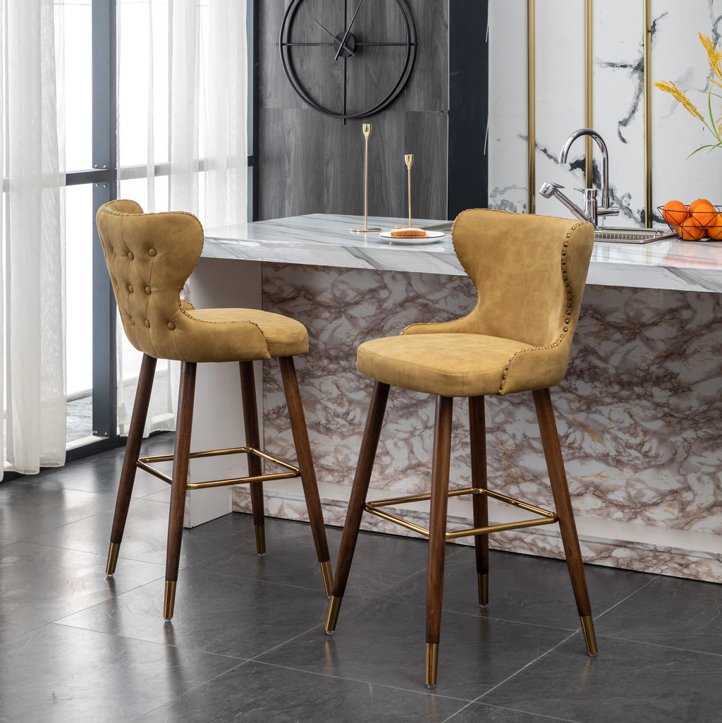 Yellow Set of 2 Bar Stool P152