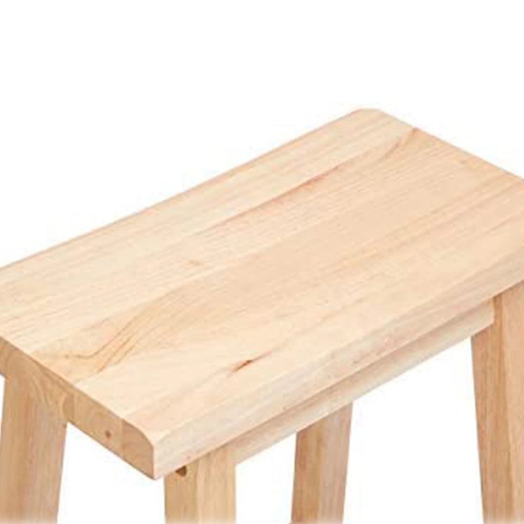 Natural 29In Wood Kitchen Counter Stools 5 Pack C43509