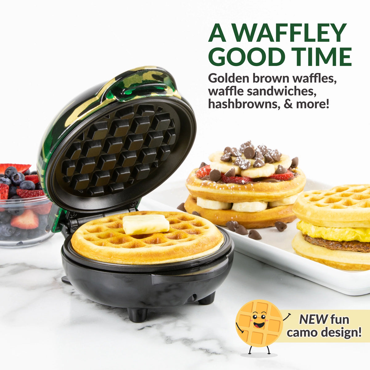 Camouflage Waffle Maker B31457