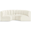 Cream Velvet Modular Sofa H8116