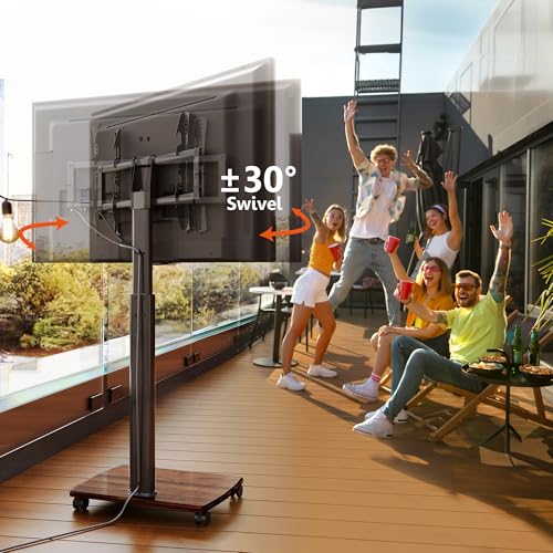 Rolling TV Stand for 32 to 65 Inch TVs with Swivel Mount G122721