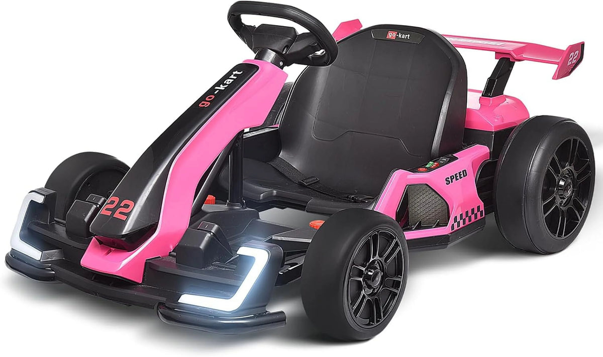 24 V 300W Electric Pedal Go Kart with Drift Mode, Pink A9815