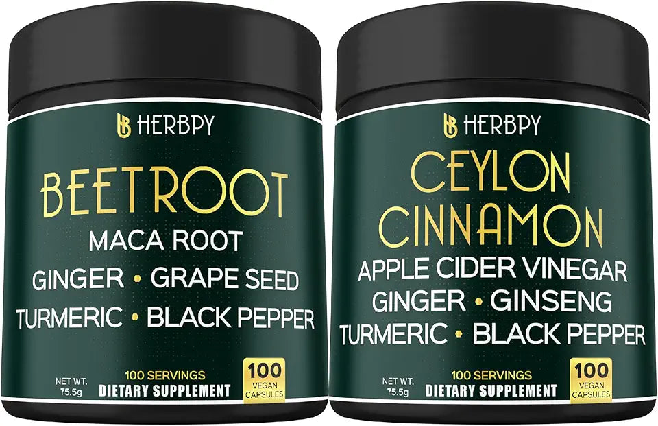 Beet Root Capsules & Ceylon Cinnamon Supplements S6092