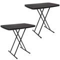 Set of 2 Black Folding Tables Z535