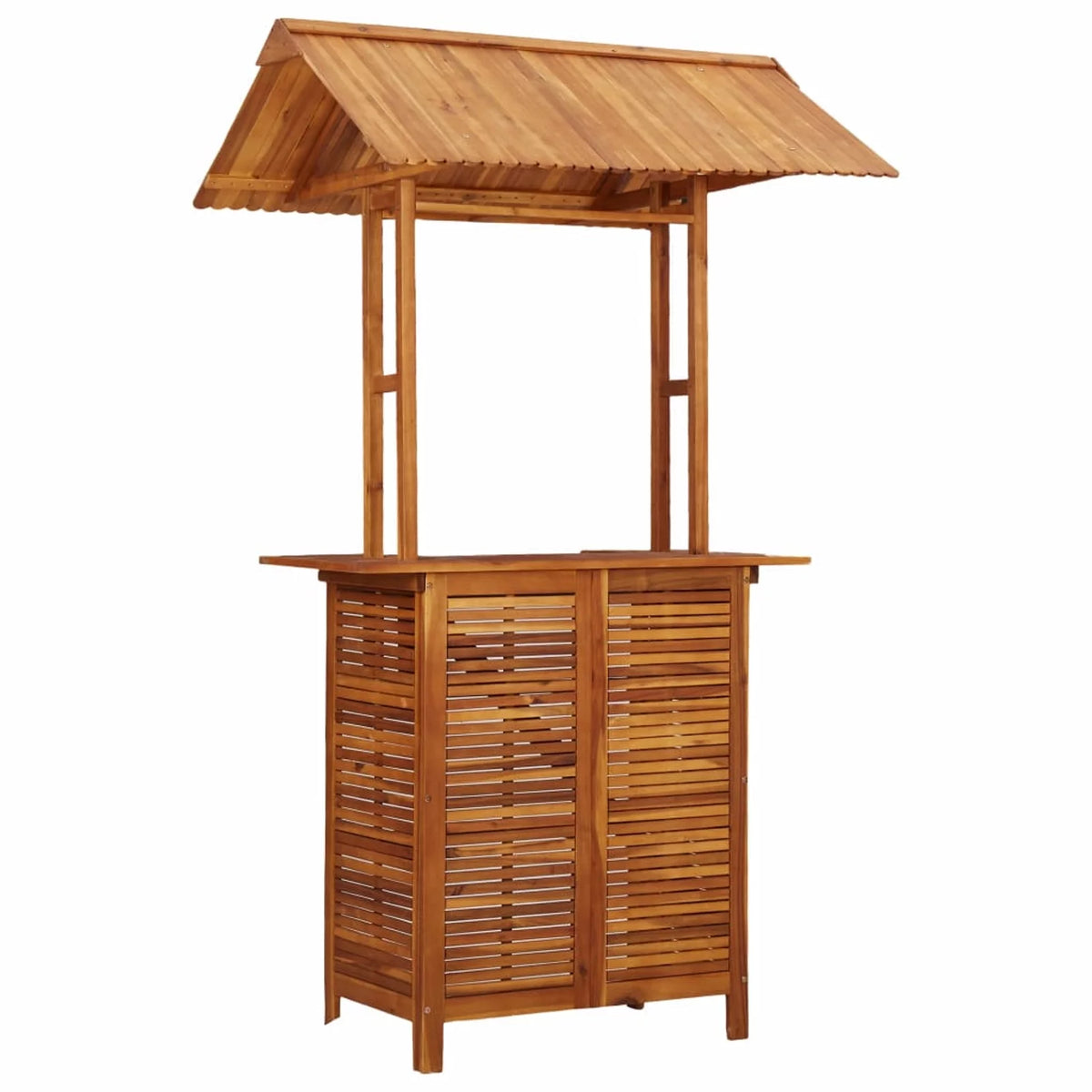 Patio Bar Table with Acacia Wood Bistro Table S48952