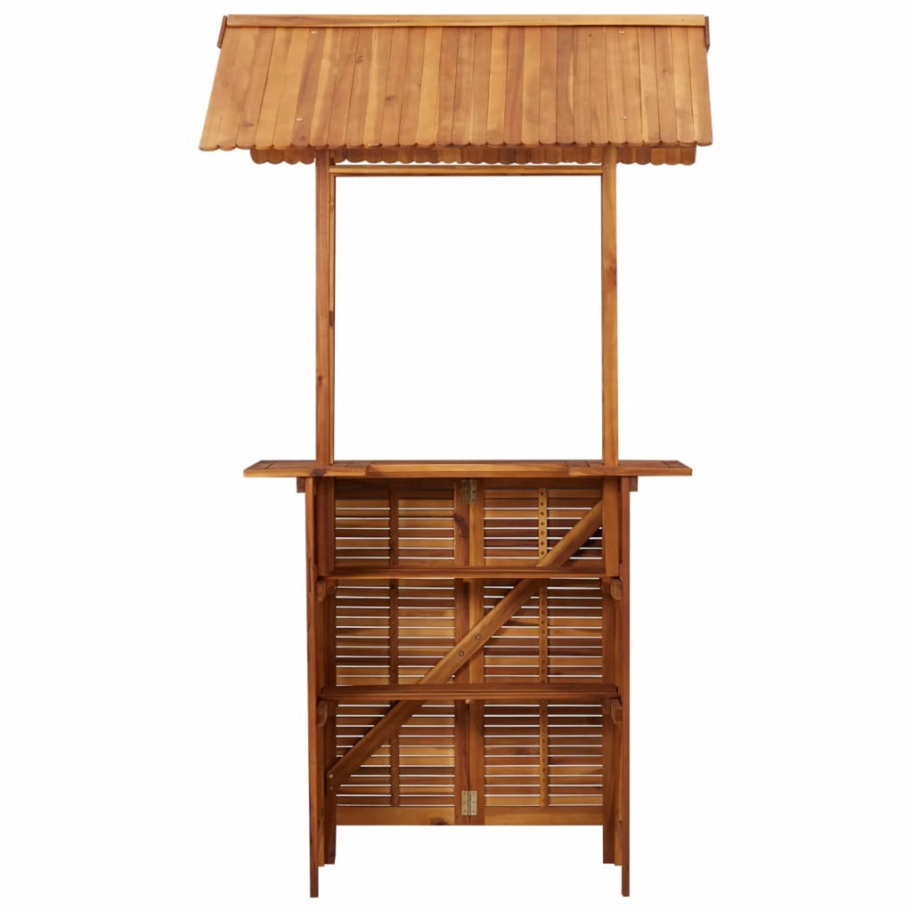 Patio Bar Table with Acacia Wood Bistro Table S48952