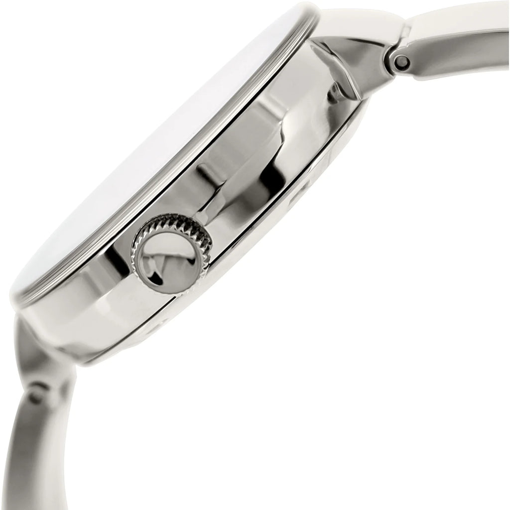 Silver Stainless-Steel Swiss Quartz Watch Q289