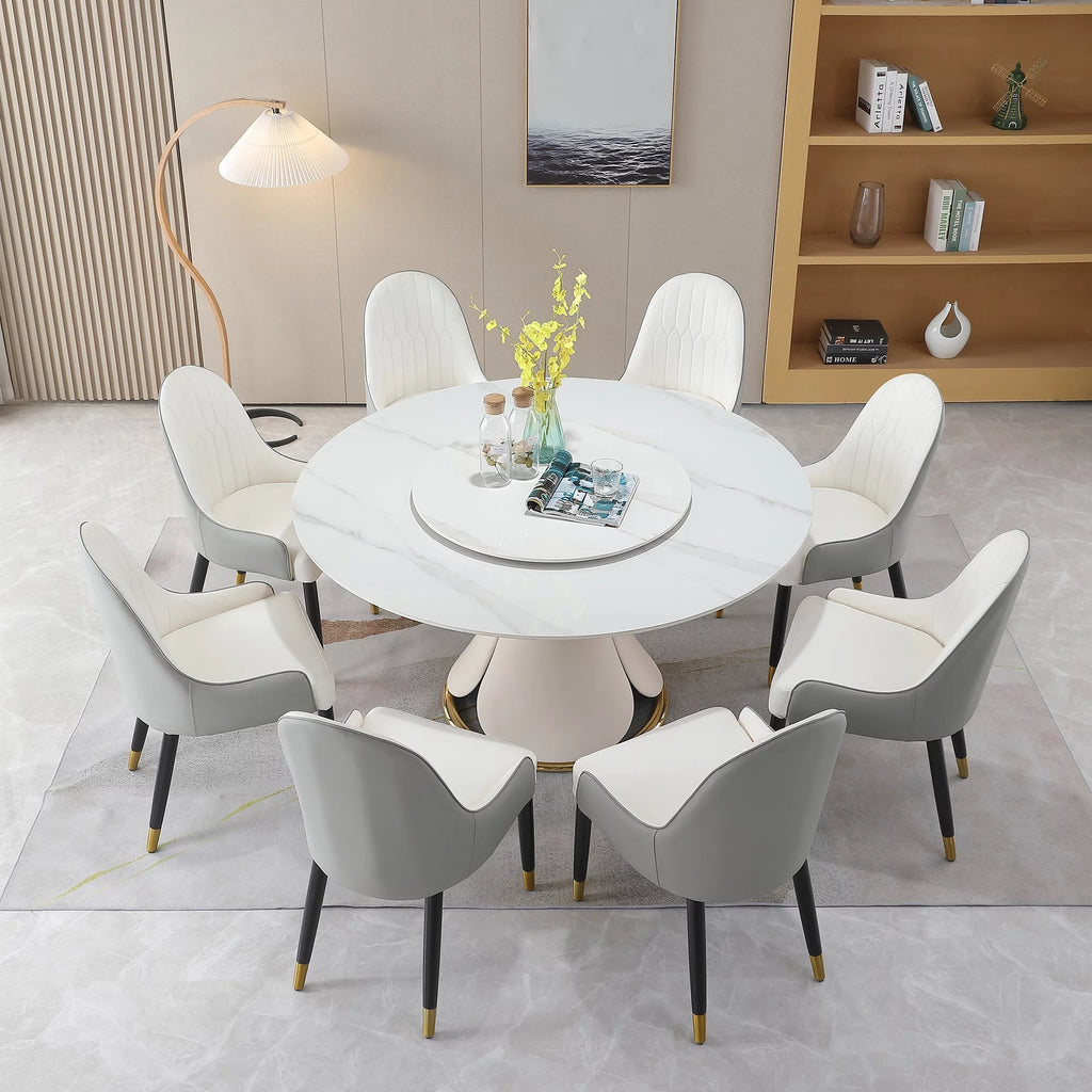 Sintered Stone Dining Table with 8 Chairs U823749