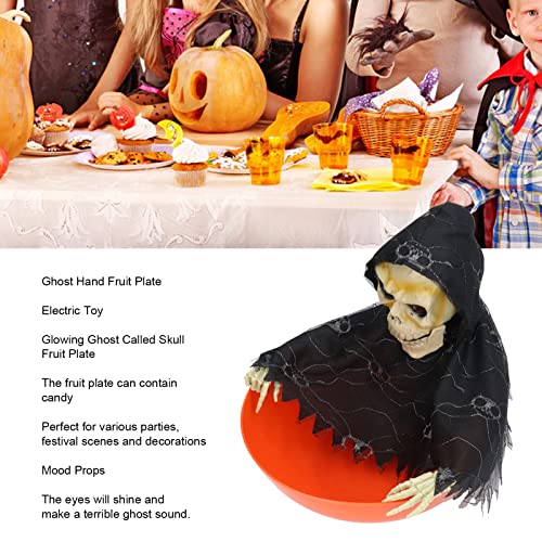 Animated Glowing Skeleton Candy Dish V49321