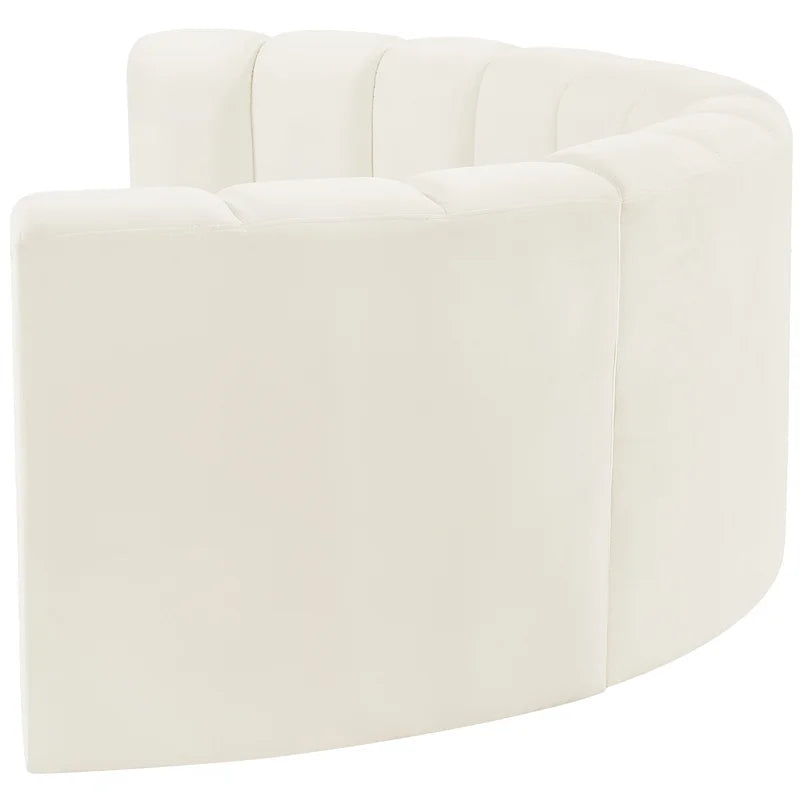 Cream Velvet Modular Sofa H8116