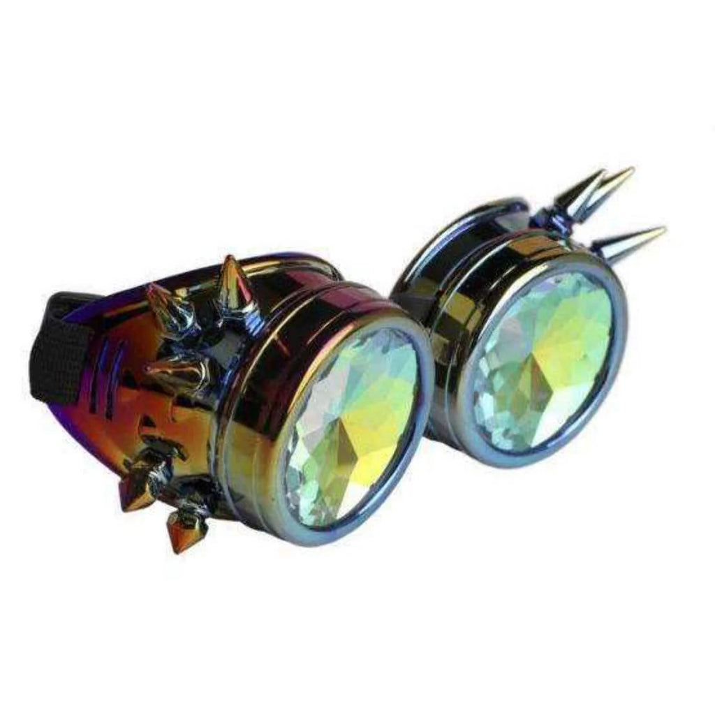 Steampunk Kaleidoscope Glasses Silver W714