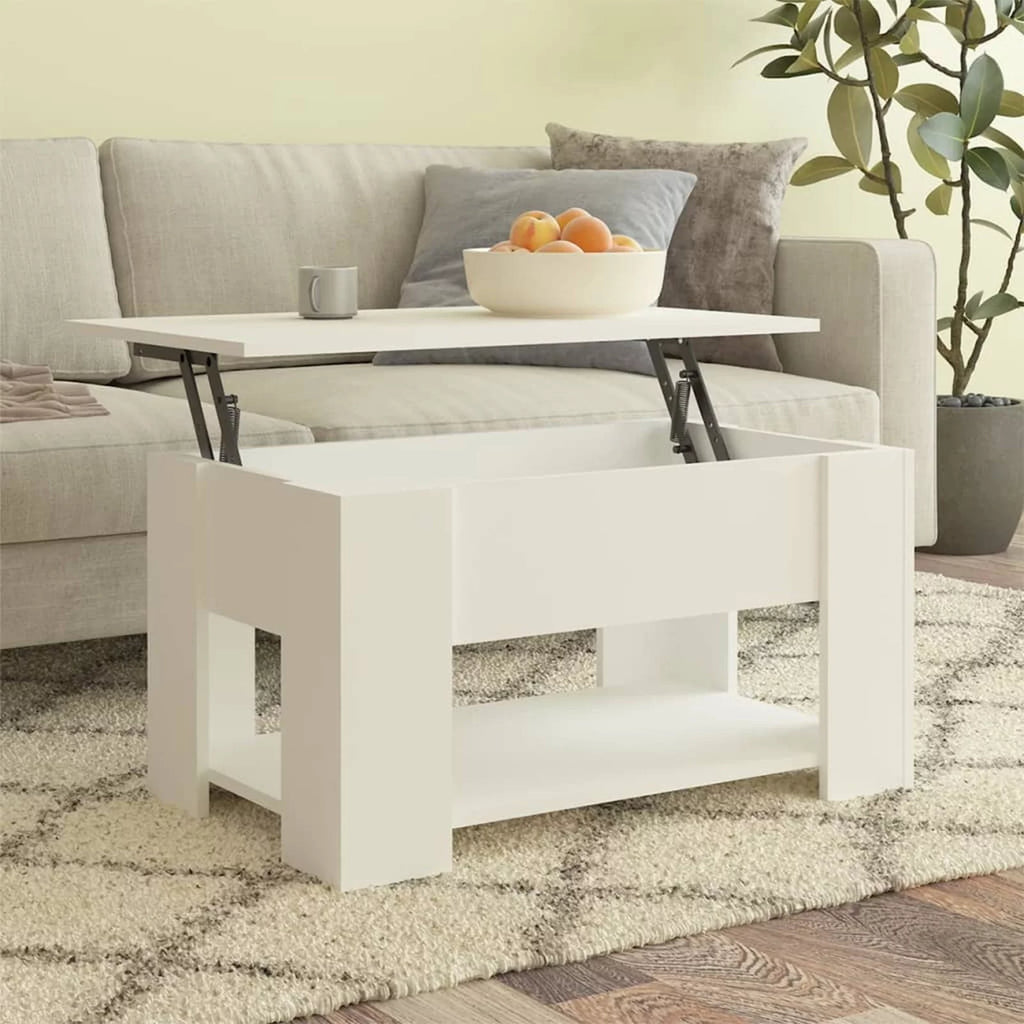 White Engineered Wood Coffee Table T214842