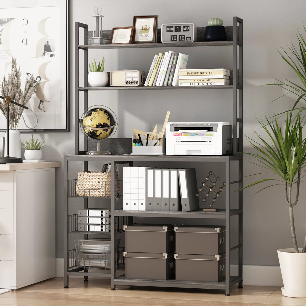 5-Tier Kitchen Bakers Rack with Baskets K228