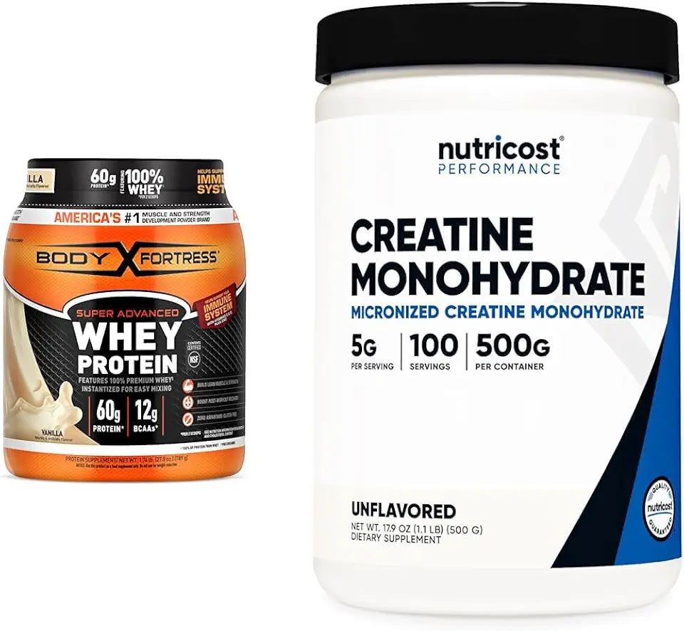 Whey Protein Powder and Creatine Monohydrate Powder C774