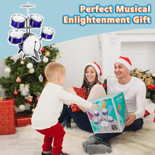 5 Piece Kids Drum Set with Stool K6559
