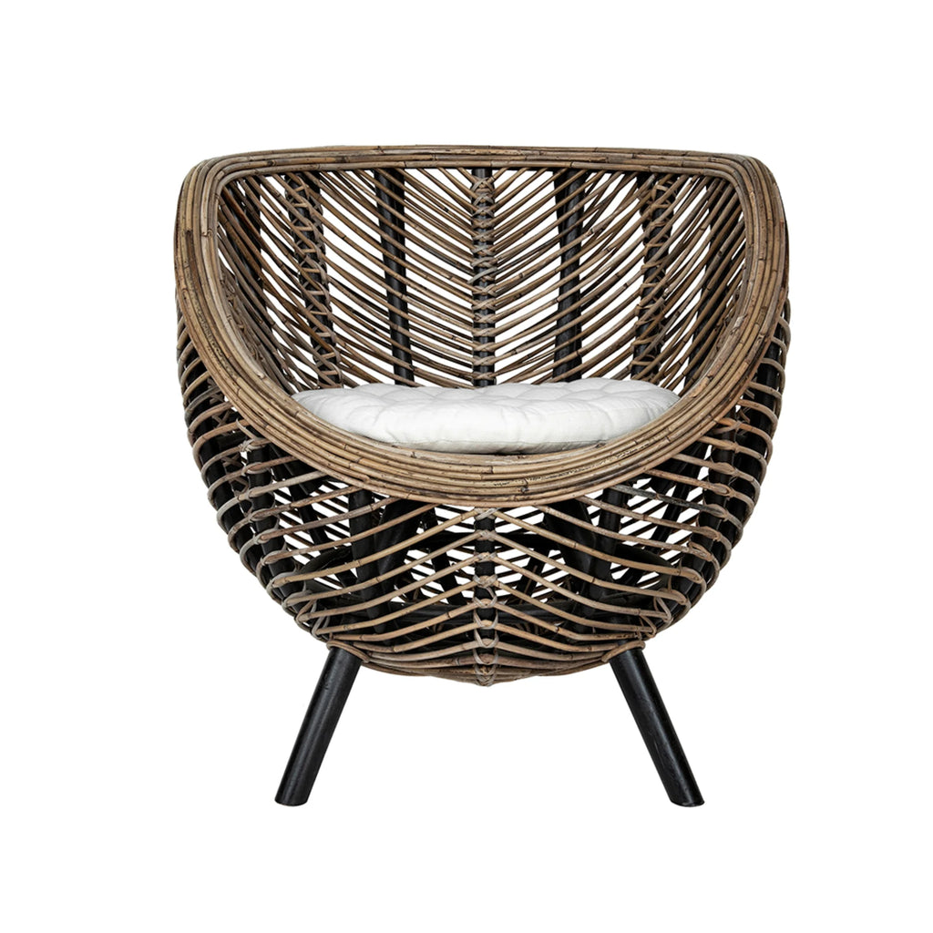Brown Rattan Accent Chair C147