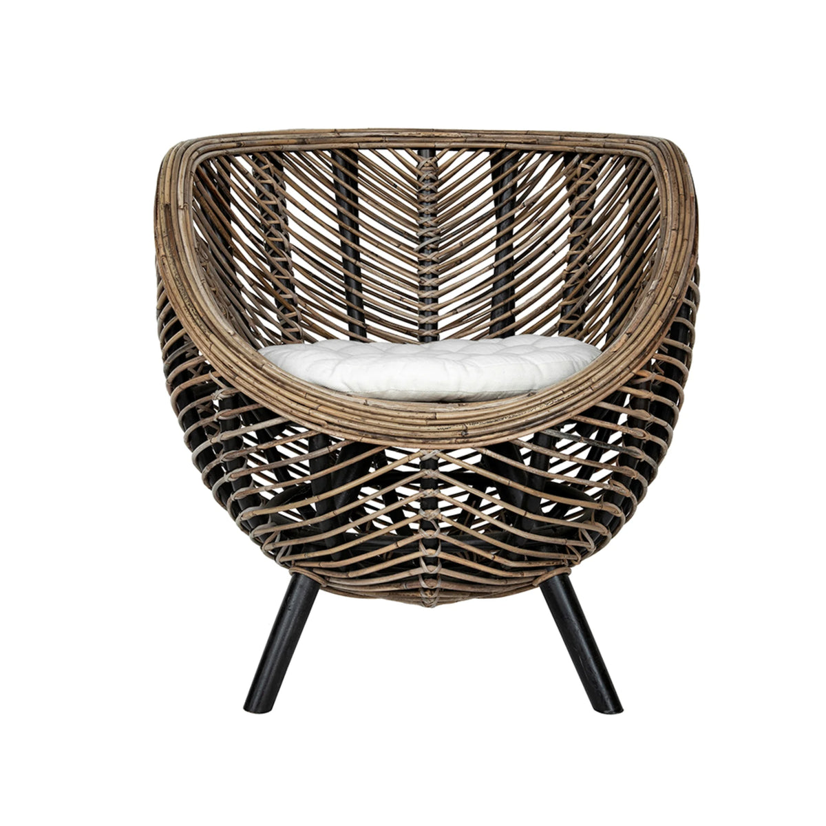 Brown Rattan Accent Chair C147
