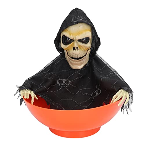 Animated Glowing Skeleton Candy Dish V49321