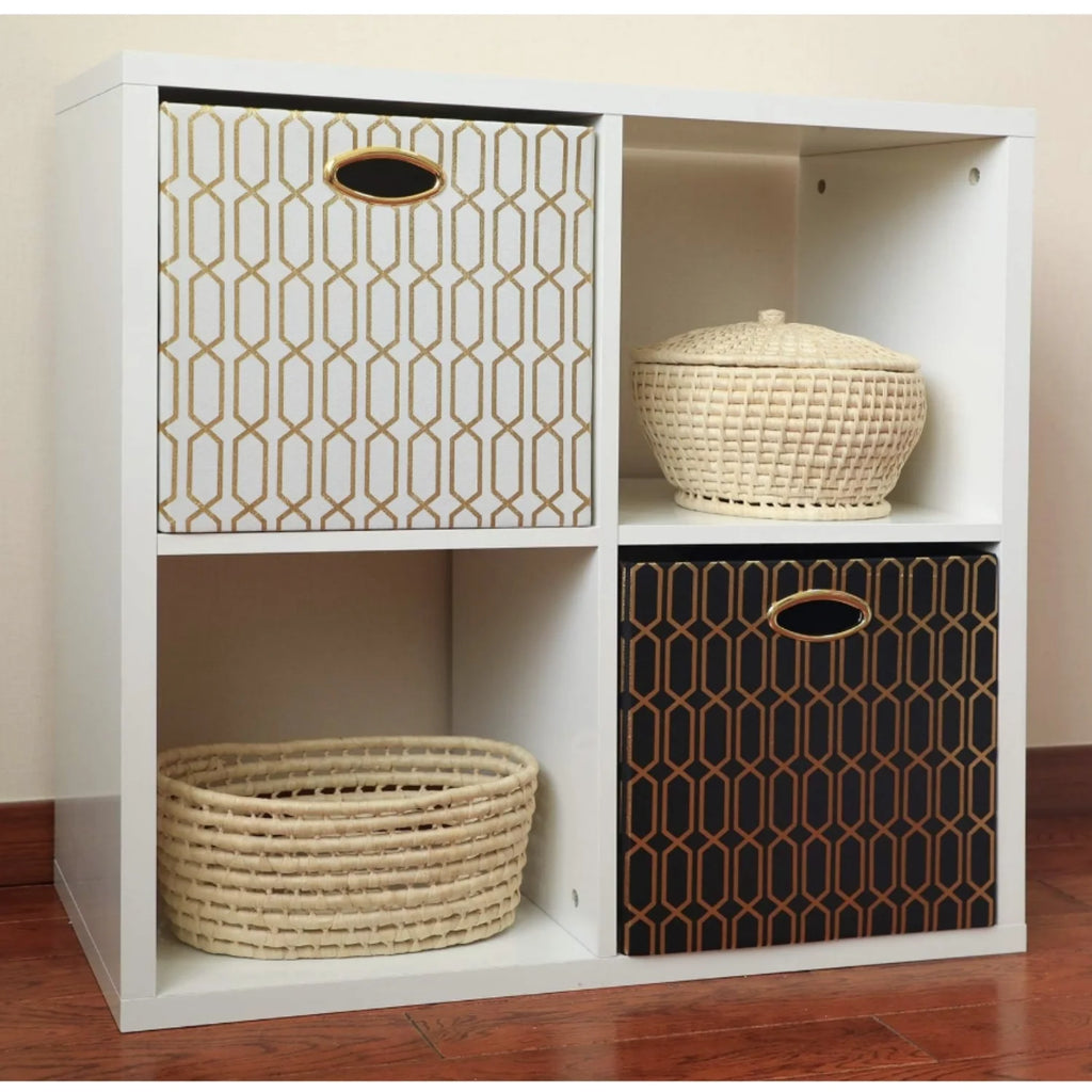 13×13 Fabric Storage Bins 4pcs R72088