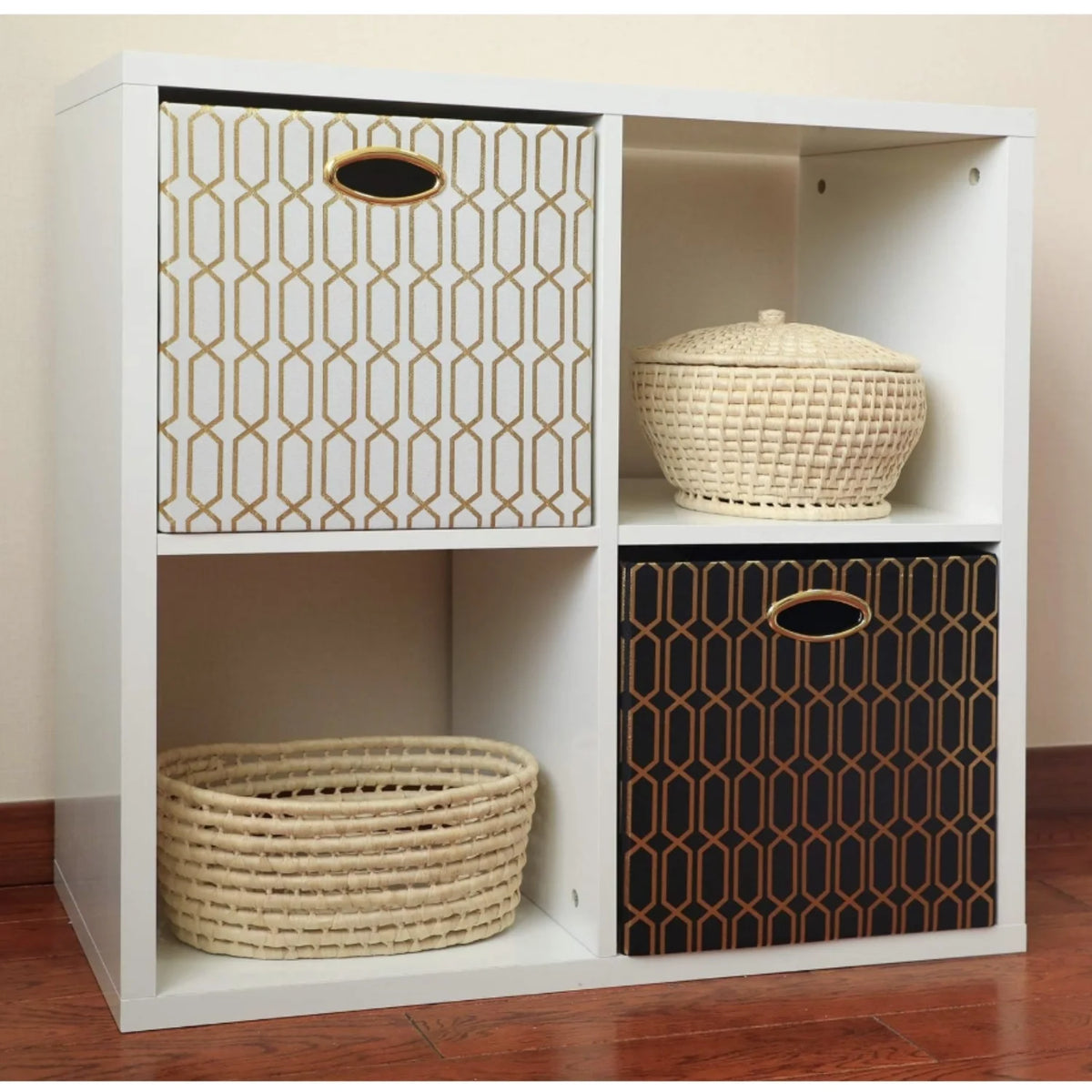 13×13 Fabric Storage Bins 4pcs R72088