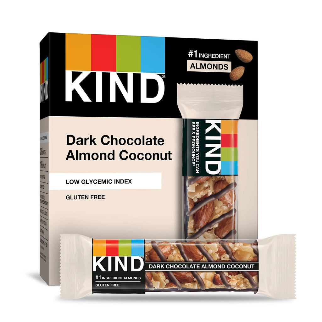 Dark Chocolate Almond Coconut Nut Bars, 1.4 Ounce, 60 Count Z122