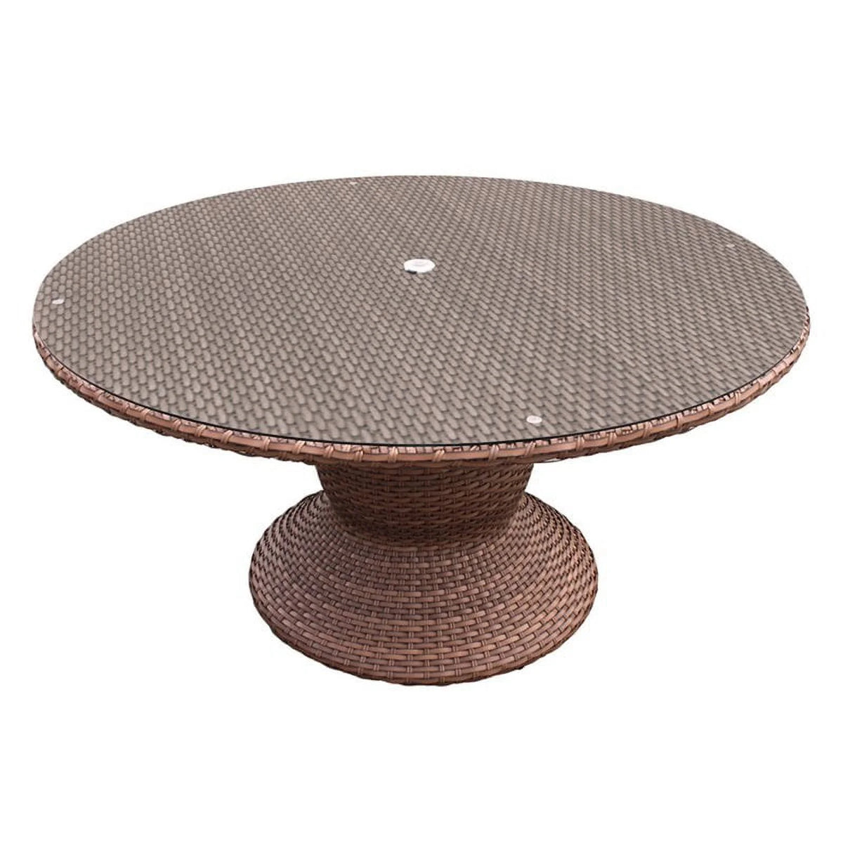 60" Round Caramel Patio Dining Table C89751