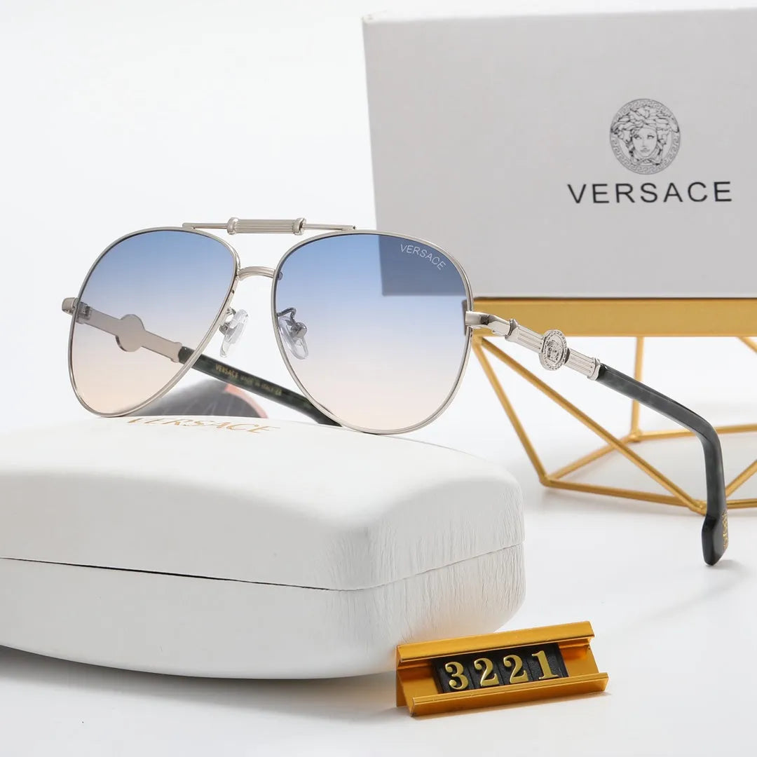 Oval Double Bridge Polarized Sunglasses Q675