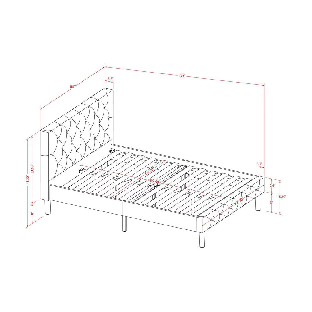 3-Piece Wood Queen Bedroom Set Q216