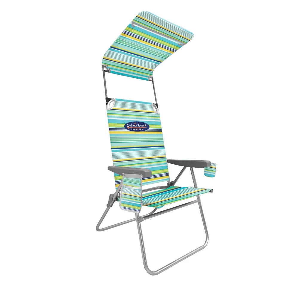High Back Beach Chair with Canopy E122137