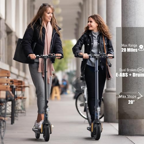 Electric Scooter with Folding, Solid Tires, Dual Braking, Cruise Control N993
