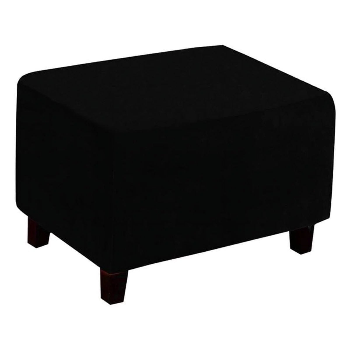 Black Rectangular Footrest V895