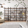 Antique Walnut 6 Tiers Display and Storage Bookcase P654281